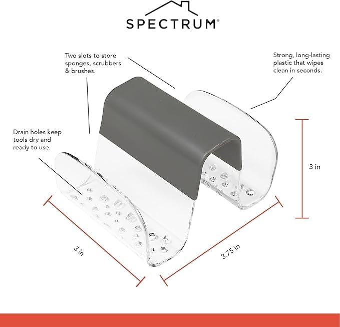Spectrum Diversified Cora Sink Saddle, Gray/Clear, 1 EA