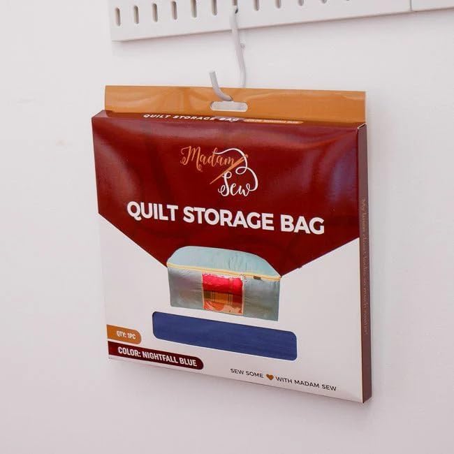 Quilt Storage Bag - Standard Size (22L x 15"W x 8"H) - Night Fall Blue"