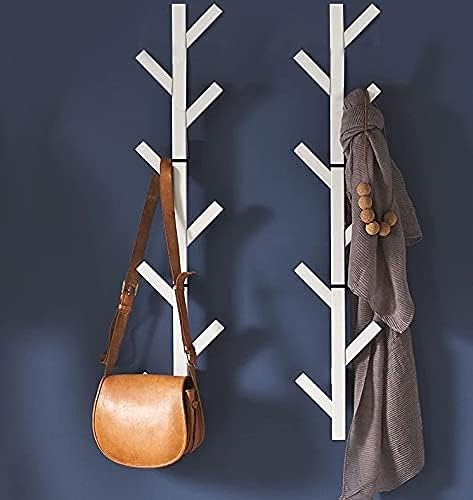 Premium Racks Coat Rack & Hat Rack – Modern Design – Wall Mounted – Stylish – (White)
