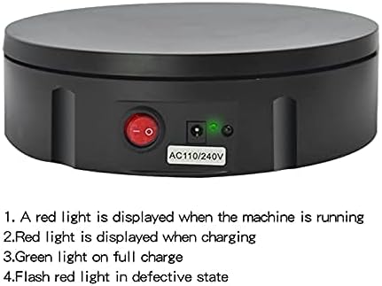 JAYEGT Motorized Rotating Display Stand, 330Lbs Load,360 Degree Electric Rotating Turntable for Photography Products Display,Live Show,Remote Control +5 Colors Backgrounds (Black/8.66inch /Wired)