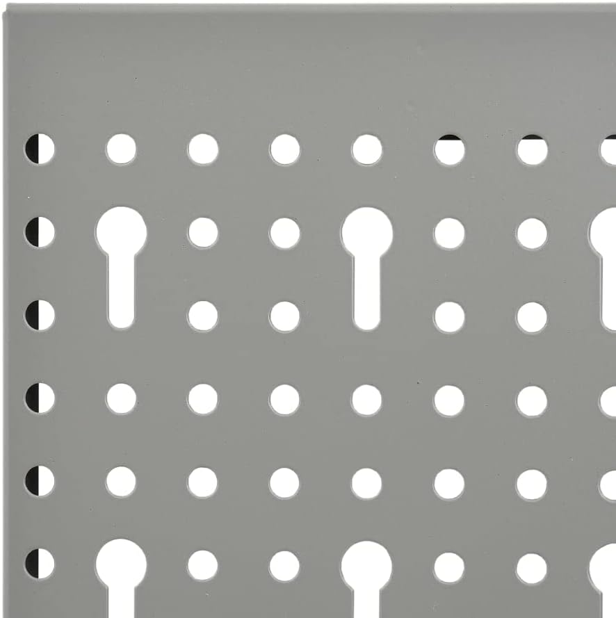Wall-Mounted Peg Boards 4 pcs 15.7"x22.8" Steel 145350