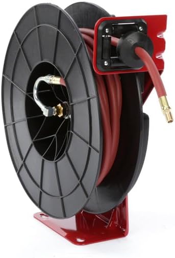 Reelcraft RT650-OLP 3/8-Inch by 50-Feet Spring Driven Hose Reel for Air/Water