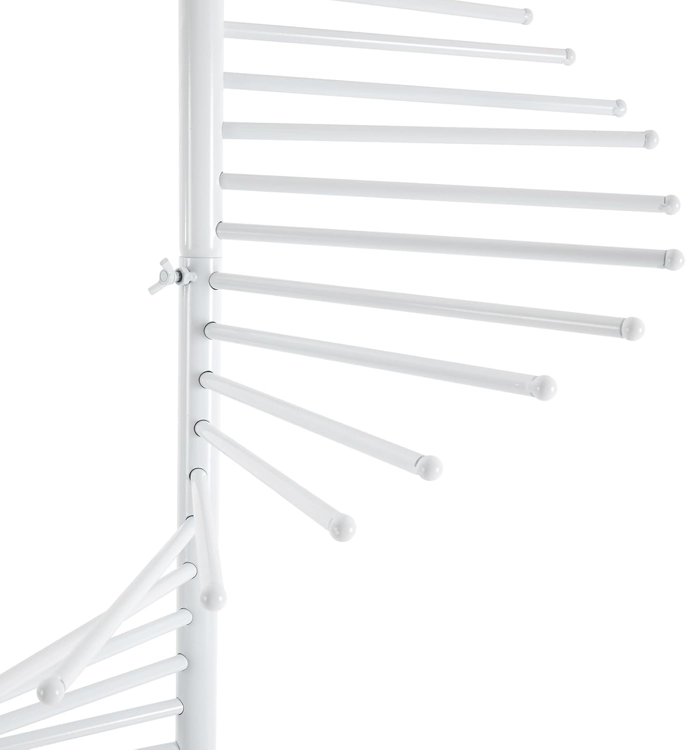 Scarf Display Stand 67" Spiral Scarf Holder Scarf Organizer Hijab Organizer Stand Scarf Hangers for Closet Clothing Store, Scarf Rack (White)