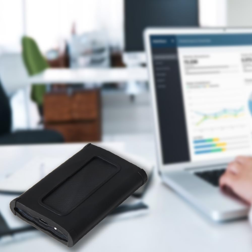 Hermitshell Silicone Carrying Case Replacement for Samsung T9 Portable SSD 2TB / 4TB / 1TB (Black, Silicone Case)