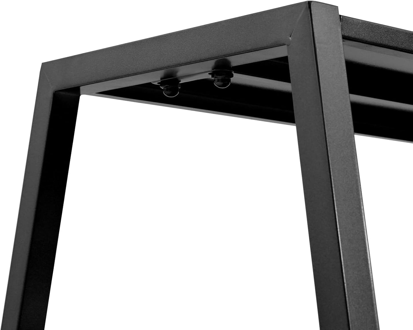 Nesting Tables for Retail Display, 3 Tier Metal Shoe Handbag Display Stand, Modern Retail Display Tables for Boutiques, Floor Standing Double Side Display Riser Shelf for Clothing Stores (Black)