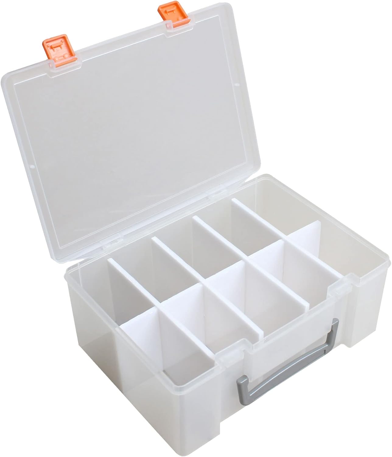 PASOL Clear Card Storage Box - 1000+ Hard Case Card Holder, Portable Card Organizer for Collectible Trading Cards and Sports Cards (Small)
