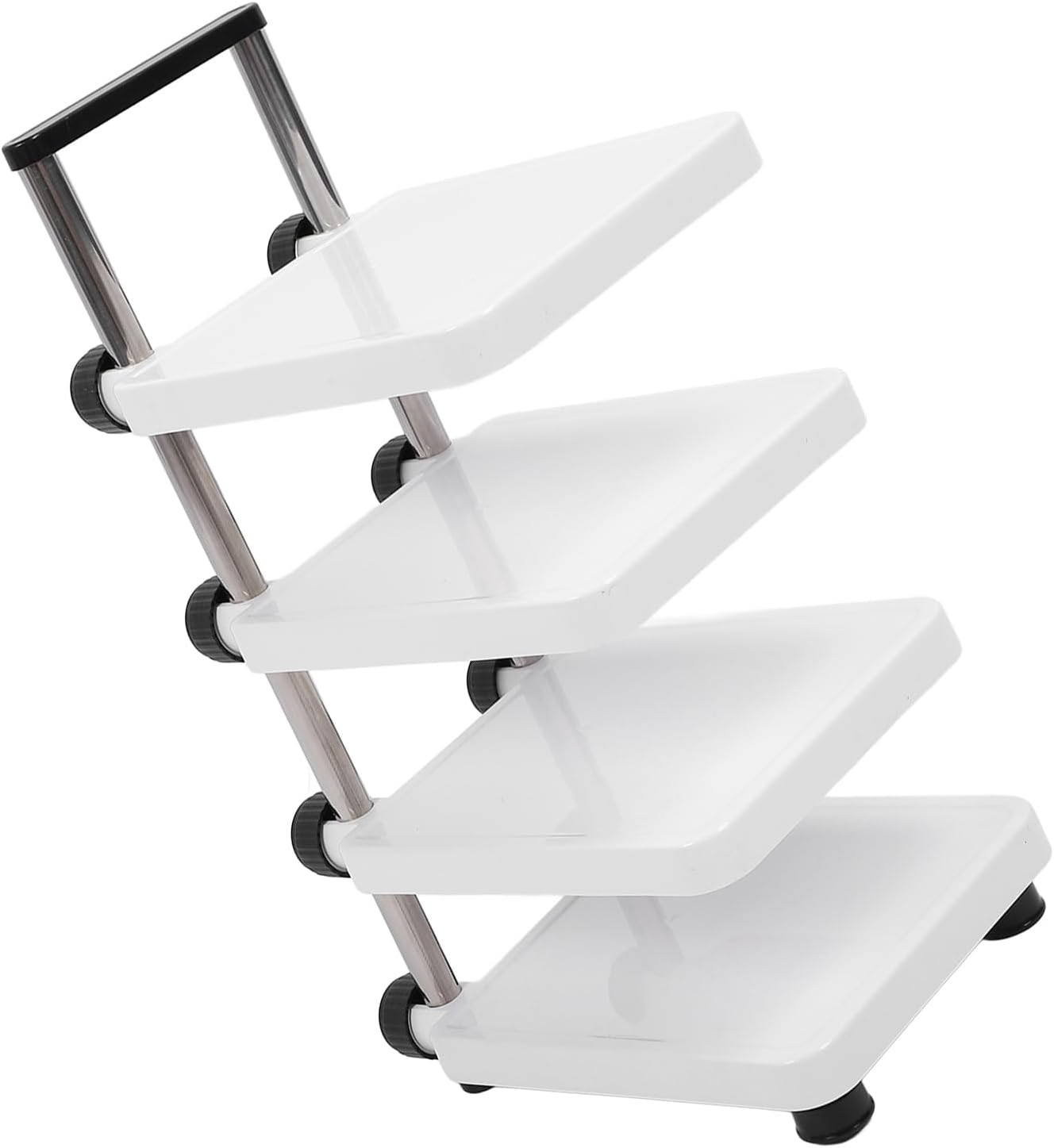 Multifunctional Pan Pot Rack, Pots and Pans Organizer,Cabinet pots and pan organizer,4 Tier Adjustable Pan Organzier Rack Space Saving Kitchen Storage