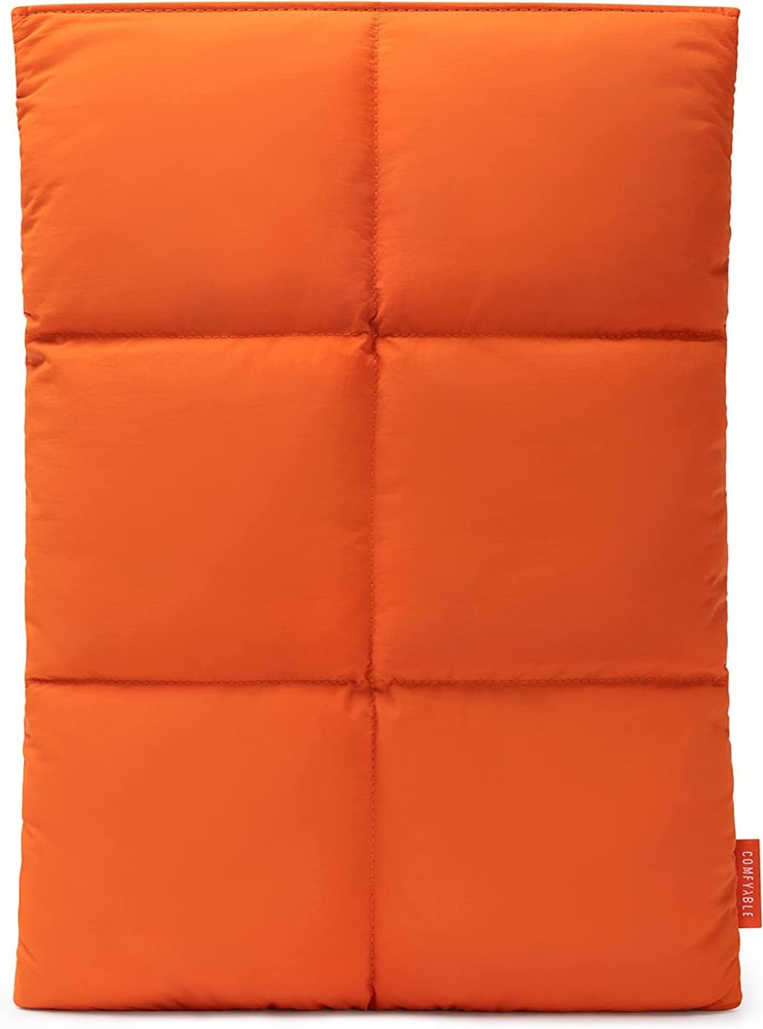 Comfyable Puffy Laptop Sleeve 13 Inch 14 Inch, Quilted Puffer Laptop Carrying Case, Pillow Case Compatible with MacBook Air M4 2025 M3 M2 M1, MacBook Pro M5 M4 Pro/Max, Orange