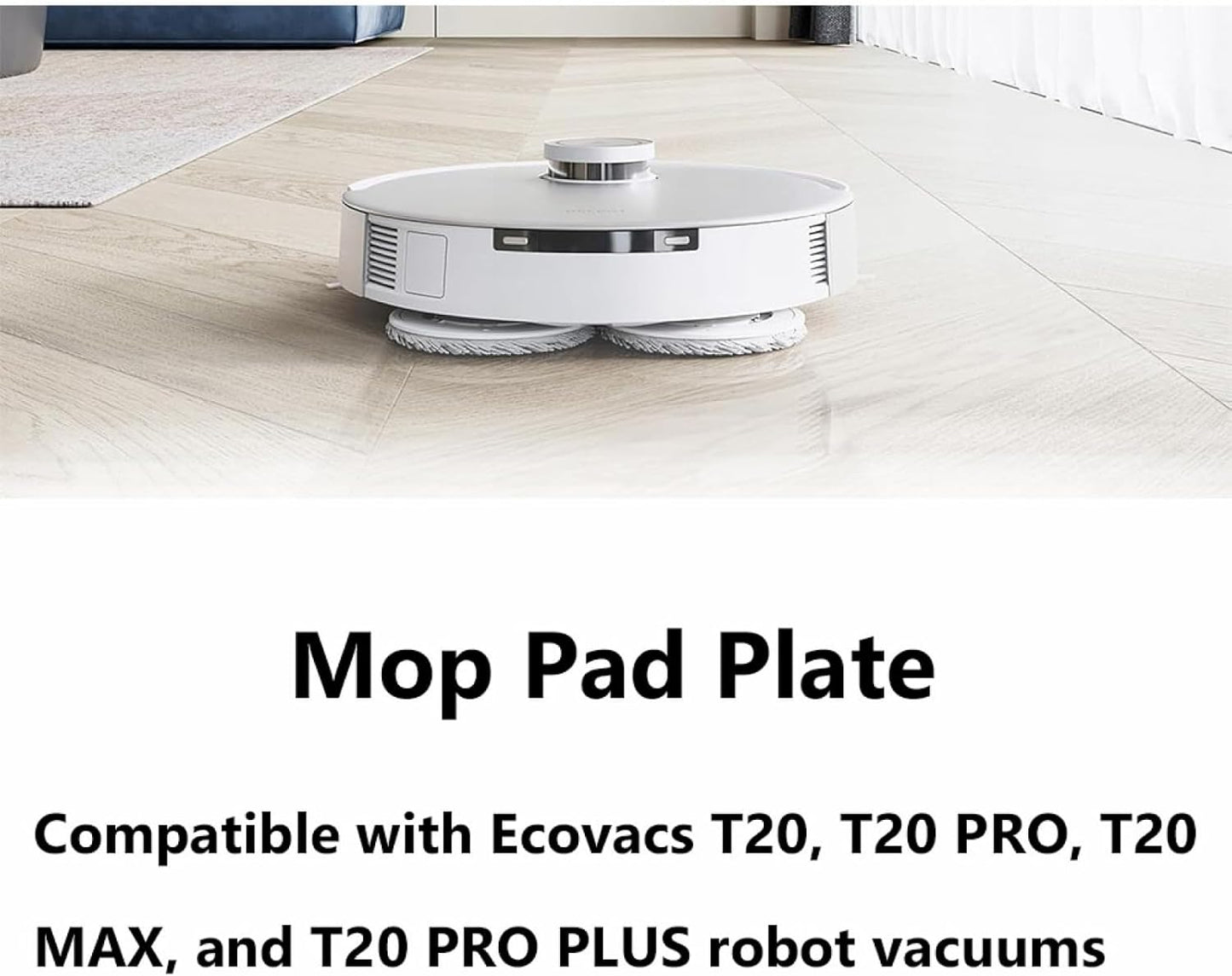TopHomer Mop Pad Holder Compatible with Ecovacs T20, T20 PRO, T20 MAX T20 PRO PLUS Robot Vacuum Cleaner - Board Holder Replacement Part Attachment