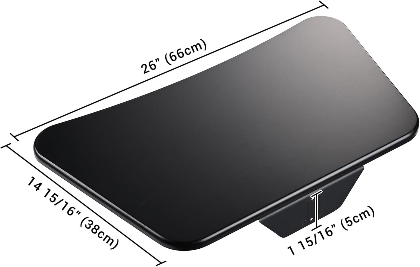 Yescom Sliding Desktop Keyboard Tray for PC Mobile Cart Medical Trolley Cart Office Black