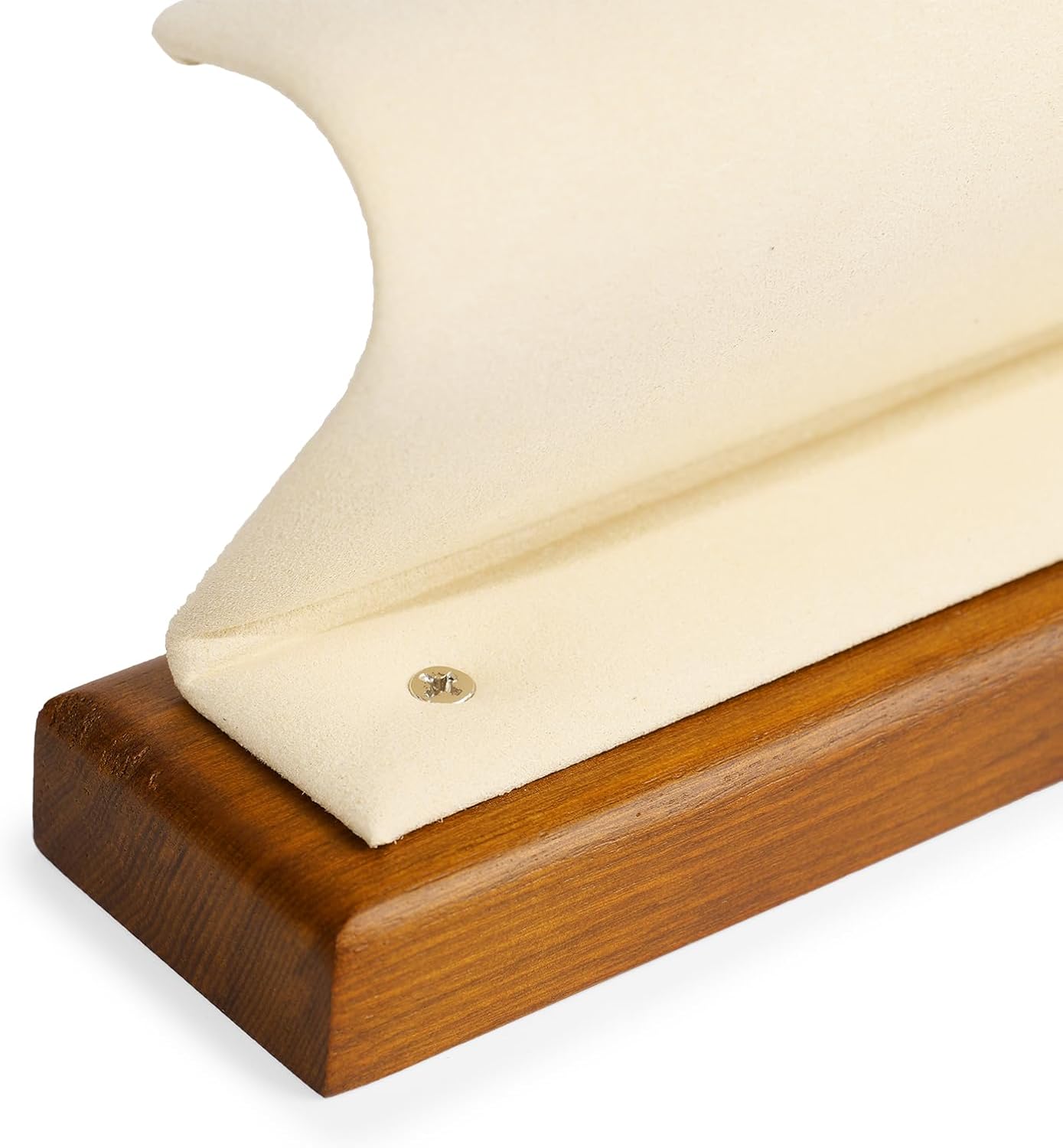 Solid Wood Jewelry Earrings Display Stand Small Jewelry Display for Long Earrings(Beige)