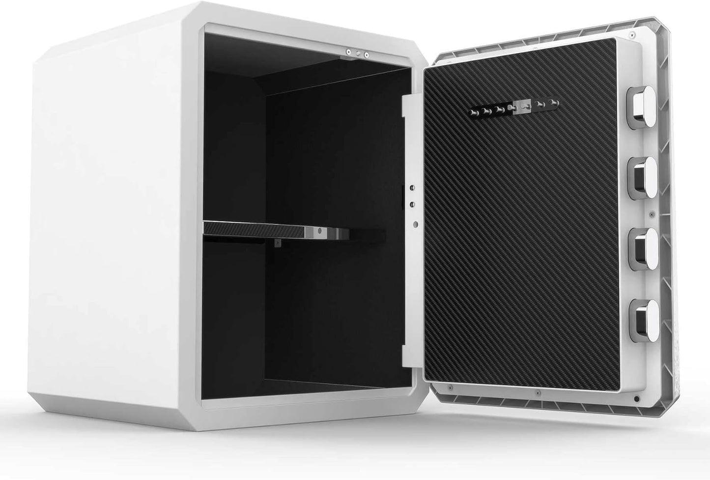 Fingerprint Password Safe Box with Key, Cabinets for Home Offcie,Lock Box,Security Box,Biometric safe,W-series 2.1Cubic feet BOFON