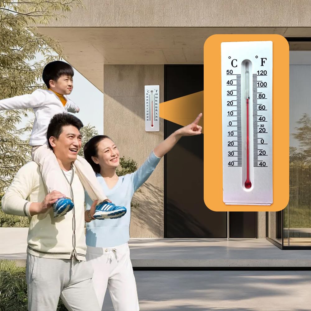 Hidden Key Outdoor Thermometer Decorative Key Hider Discreet Small Storage Box for Safely Storing Spare Keys House Key Hider for Outside Yard Garden Money Box for Safe Storage