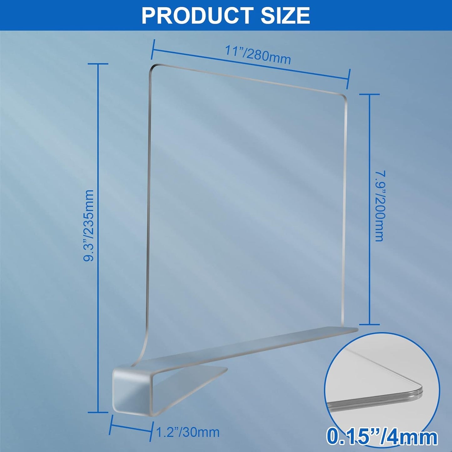 Acrylic Shelf Dividers for Closet Organization 4PCS Closet Shelf Divider Closet Dividers for Shelves Shelf Organizer for Closet Shelf Organizer for Wood Closet Separator Clear