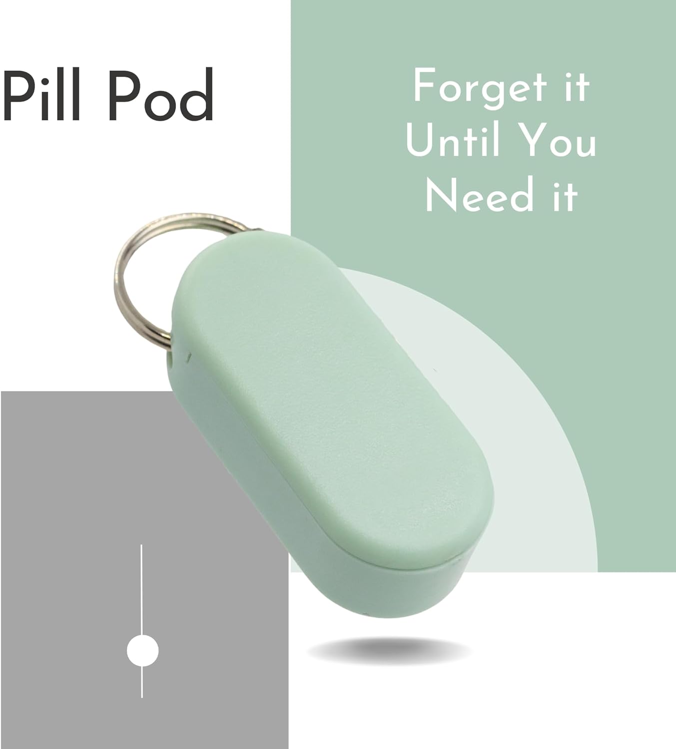 Keychain Pill Holder: Micro-Sized & Lightweight | Enhanced Strength with Stronger Magnets | Portable Daily Medication Storage (Summer 3 Pack)