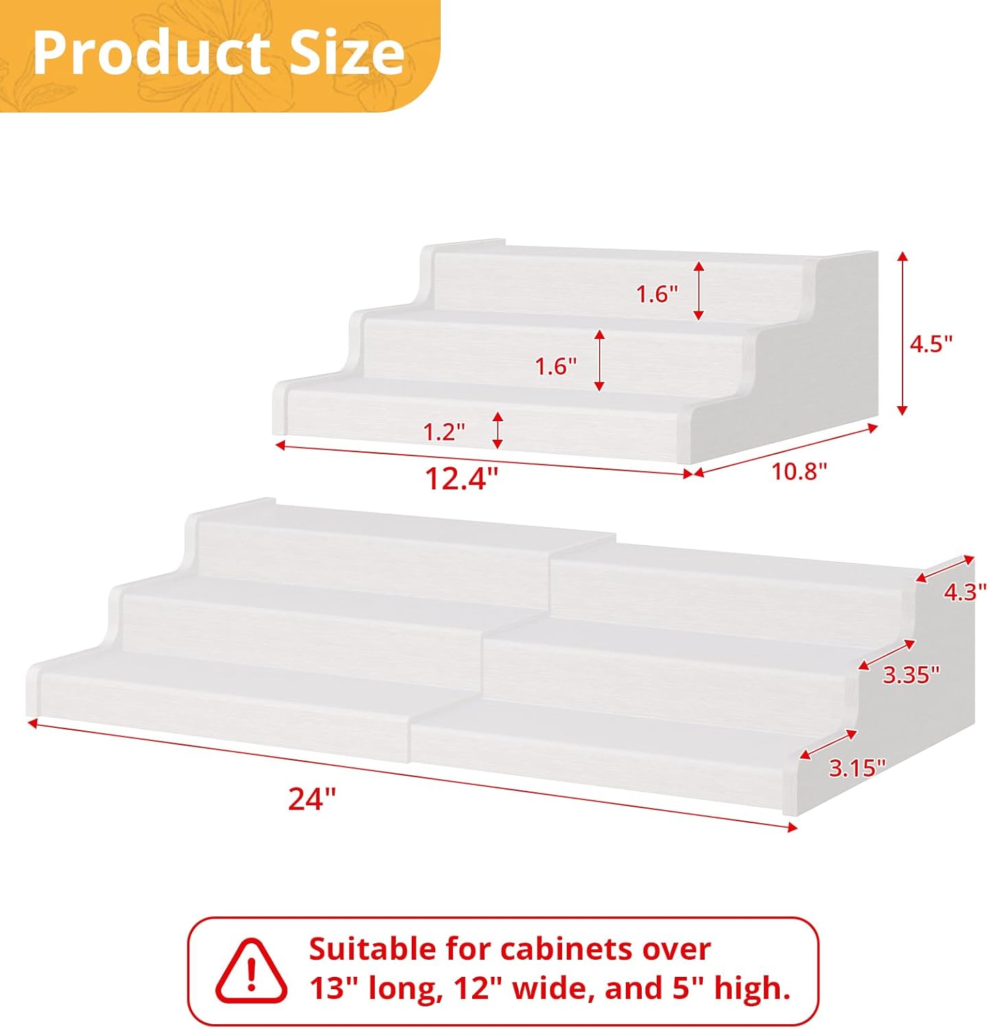 Expandable Bamboo Can Rack Organizer for Pantry, 3-Tier Adjustable Can Storage for Kitchen Cabinets, Soda & Canned Goods Holder for Pantry Organization, Holds Up to 24 Cans, White (Patent Pending)