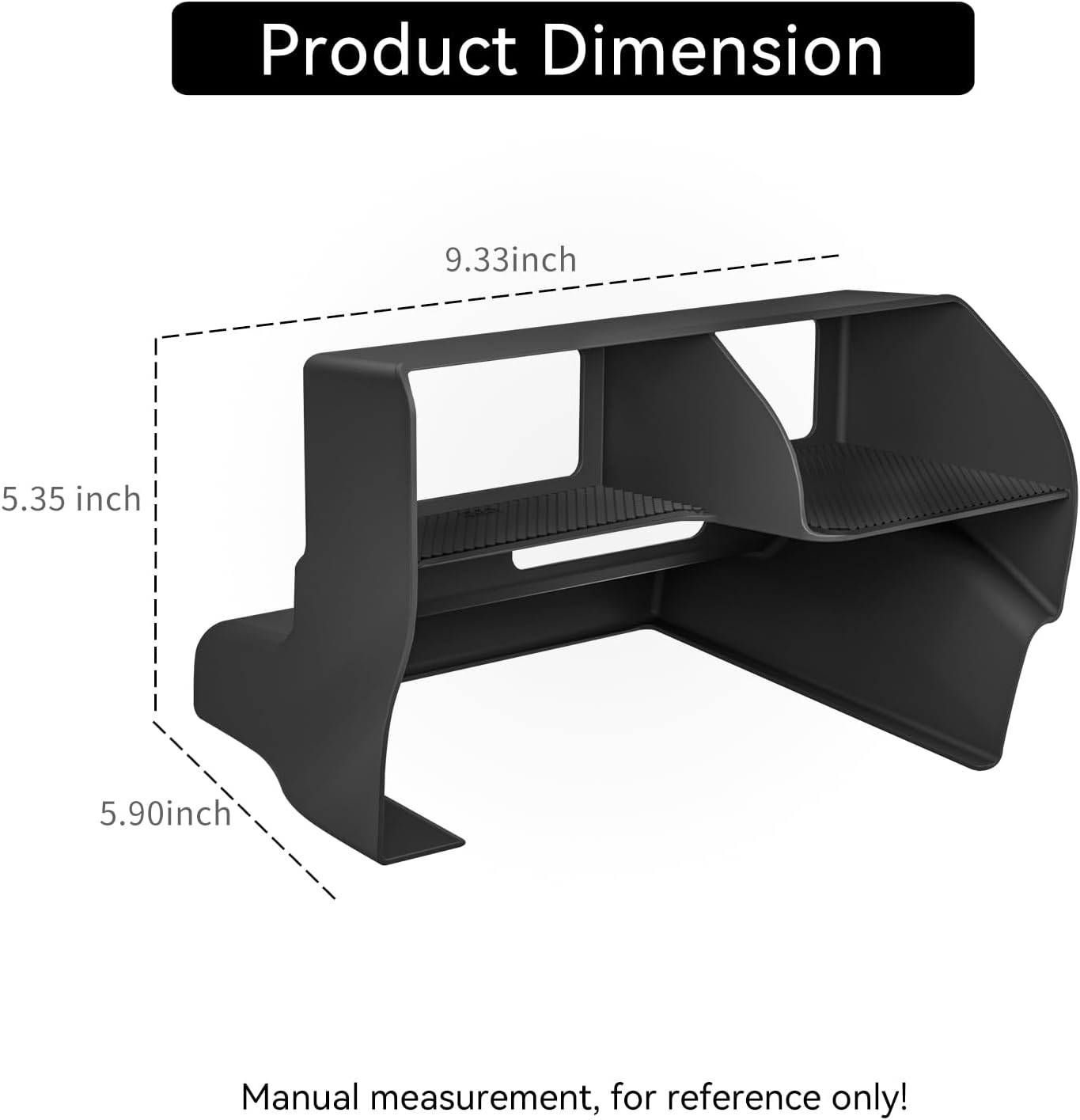 SMABEE Center Console Organizer for 2024 2025 2026 Toyota Land Cruiser Prado 250 Accessories Interior ABS Center Console Organizer Storage Box Tray Insert Black