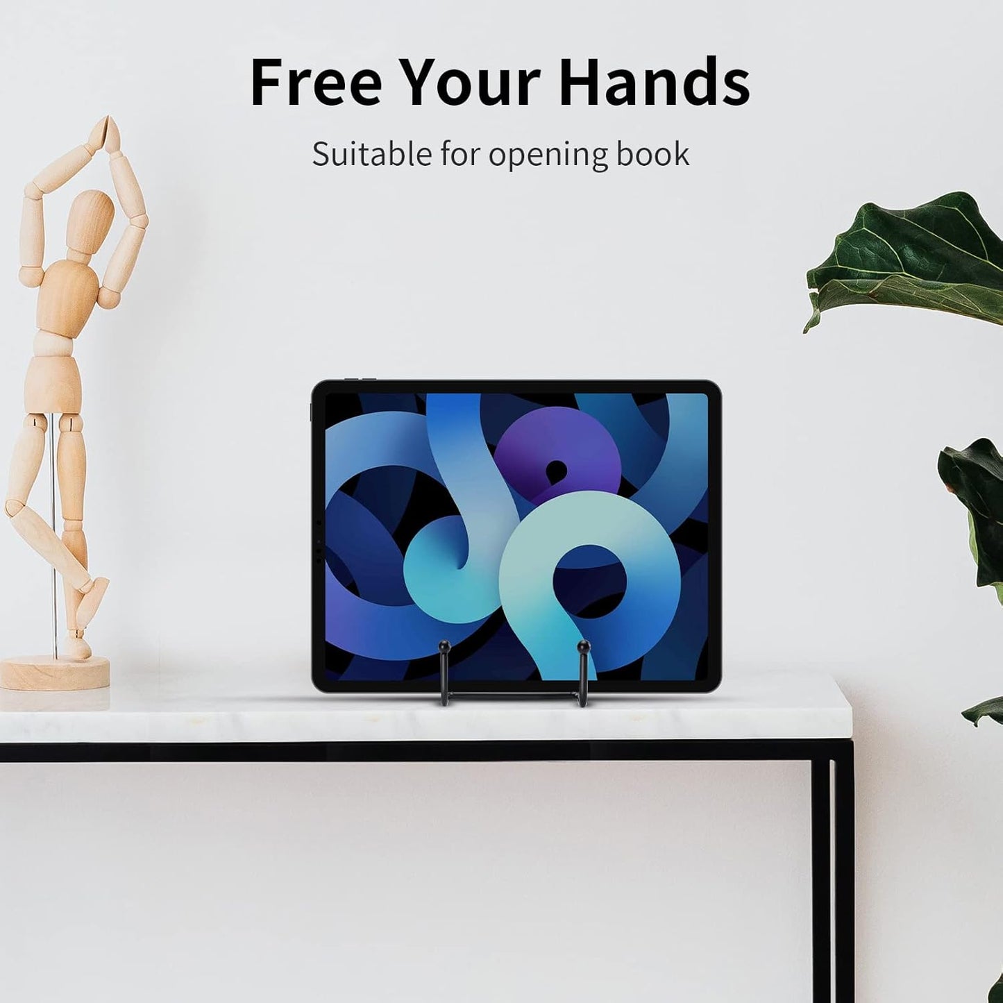 Kruodop 6 Inch Plate Stands for Display, 5 Pack Plate Holder Display Stand, Black Metal Frame Easel Holder Stand for Pictures,Book, Photo, Decorative Plate
