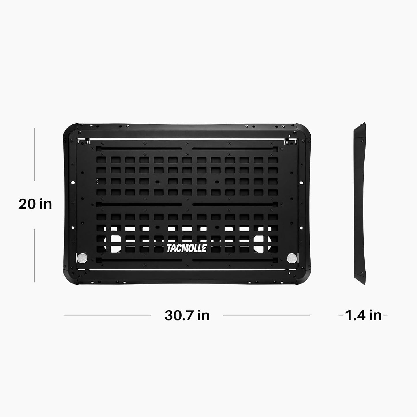 Rear Side Window Storage Panel - Tactical Modular Storage for Tools MOLLE Accessories, Rear Window MOLLE Panel Fits Jeep Wrangler JL 2018-2024