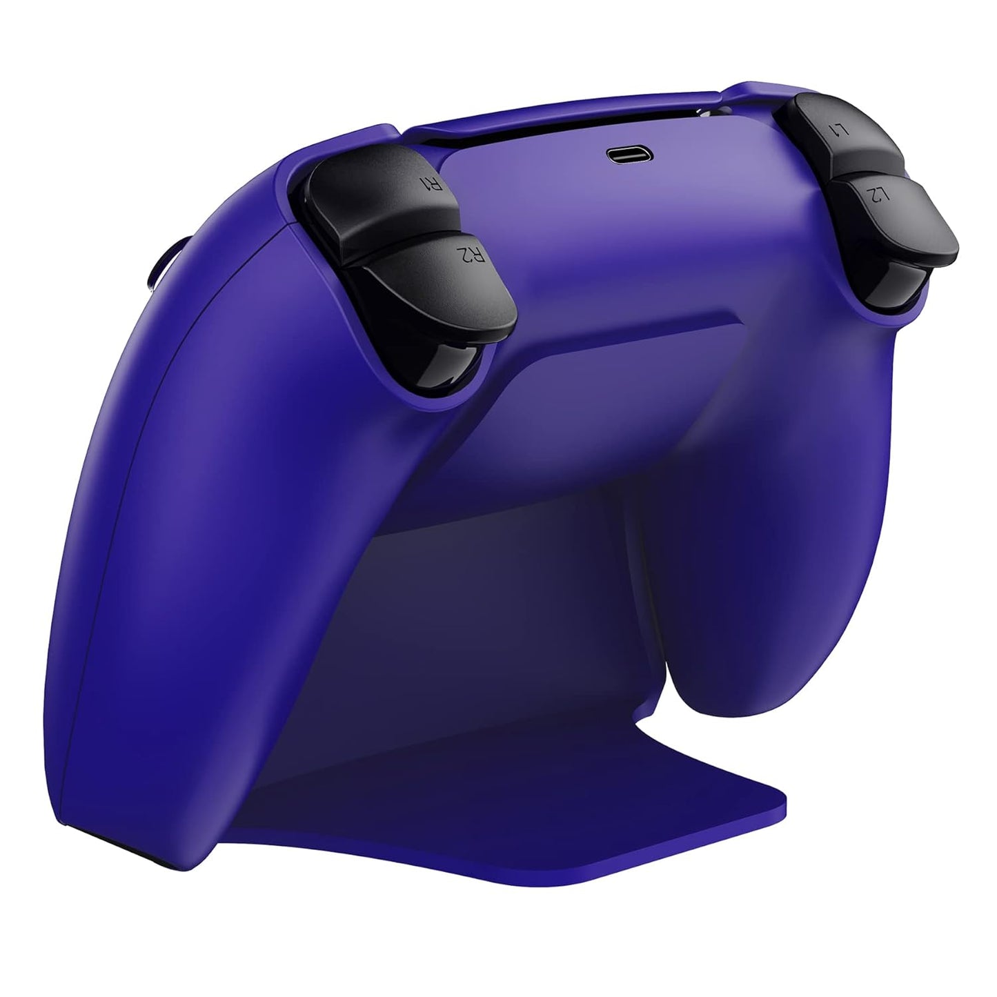 PlayVital 2 Pack Controller Display Stand for ps5, Gamepad Stand Desk Holder for ps5 Controller Accessories with Rubber Pads, Galactic Purple