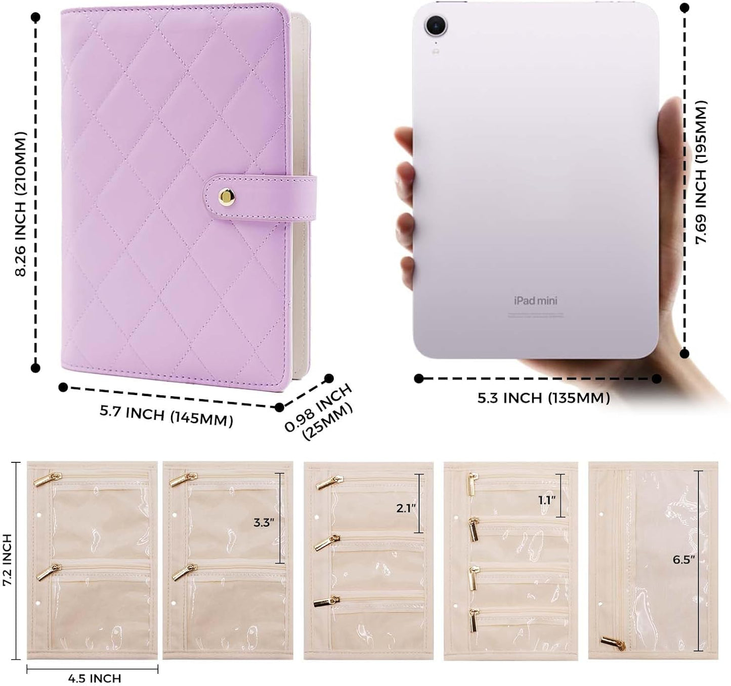 Travel Jewelry Organizer Case , Portable Jewelry Organizers Storage Book, Compact Jewelry Roll for Earrings, Rings, Necklaces - Perfect Jewelry Travel Bag for Women