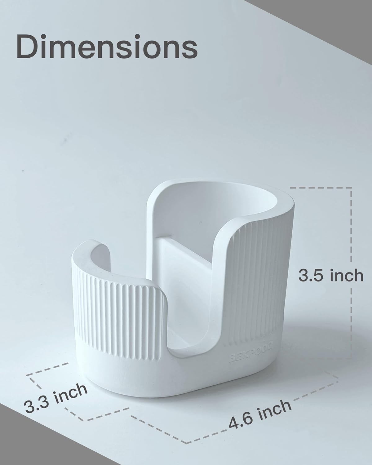 2-in-1 Diatomite Sponge Holder for Kitchen Sink, Quick-Drying Dish Sponge and Brush Holder, Dish Wand Holder, Diatomite Stone Sink Tray, Ultra Absorbent Sink Caddy Organizer, Light-Gray