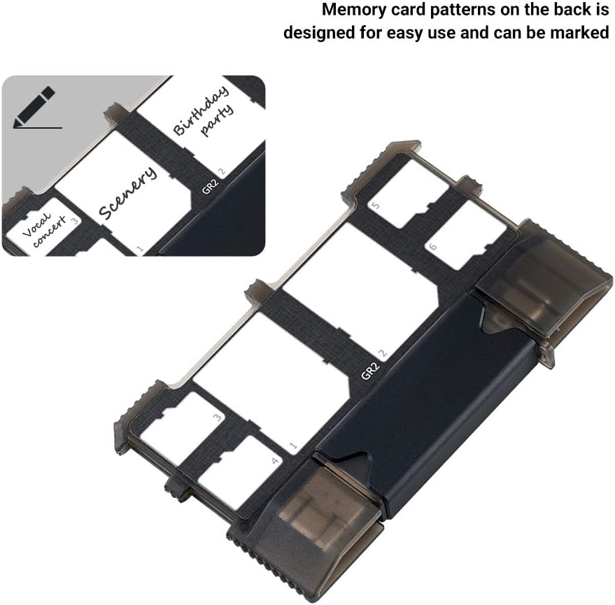 Micro SD Card Holder and SD Card Case, Memory Card Storage Organizer with USB Reader (Type C USB 3.0 Micro 2.0) for Micro SD, Micro SDHC, Micro SDXC,SD, SDHC, SDXC, MMC, RS MMC Card
