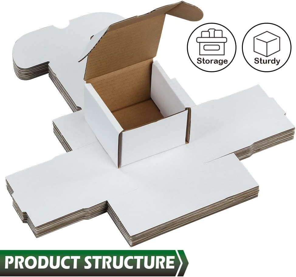 GRAND ORANGE 10pcs 200 count Cardboard Trading Card Storage Boxes box Brilliant white Corrugated Paper box