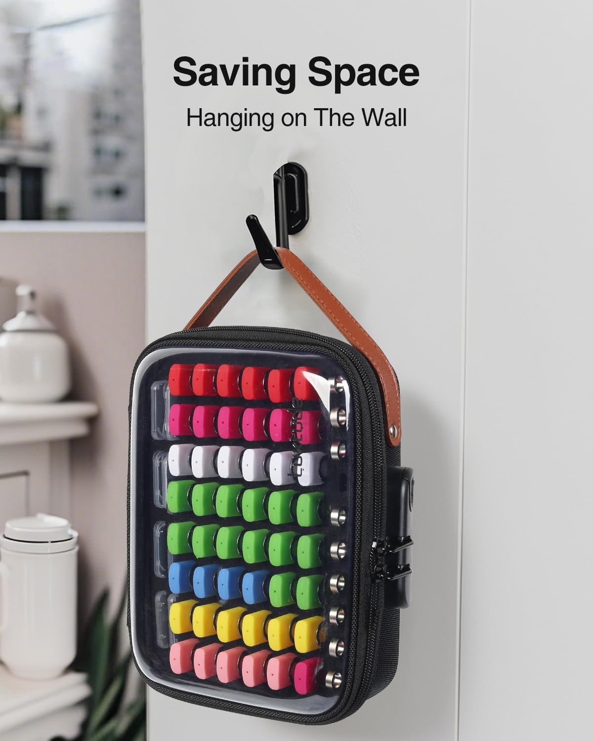 Luxtude Flash Drive Case with Combination Lock (112 Labels Included)