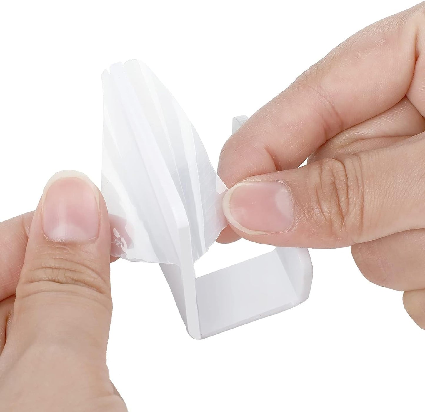 Razor Holder Hooks Shower Hook with Acrylic Adhesive for Razor Bathroom Kitchen Organizer for Razor Plug Towelrazor Hooks (Acrylic Razor holder-2pcs White)