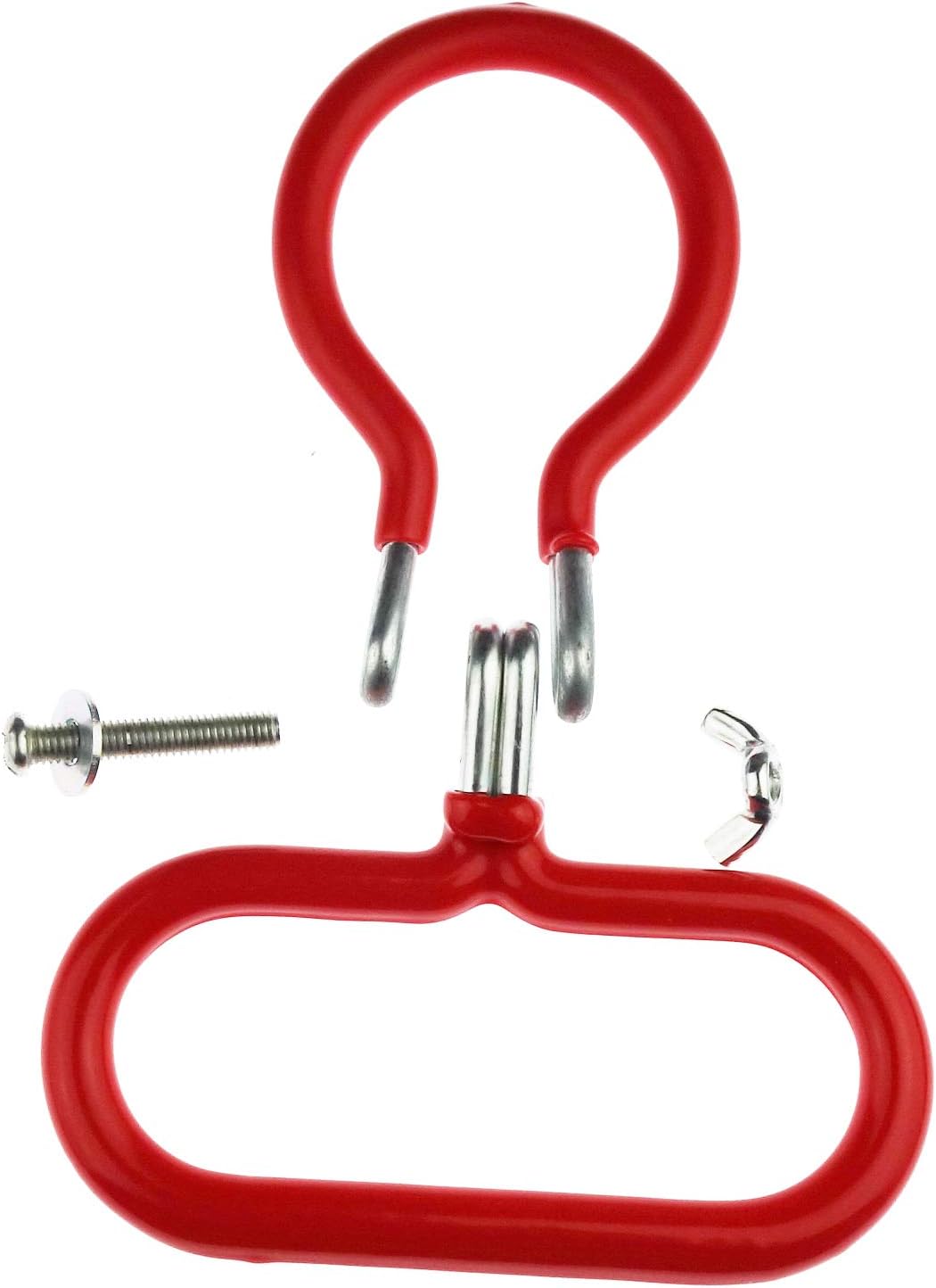 2 Pack Carboy Handle for Smooth Neck 3 Gallon 5 Gallon 6 Gallon 6.5 Gallon Glass Carboys (Red)