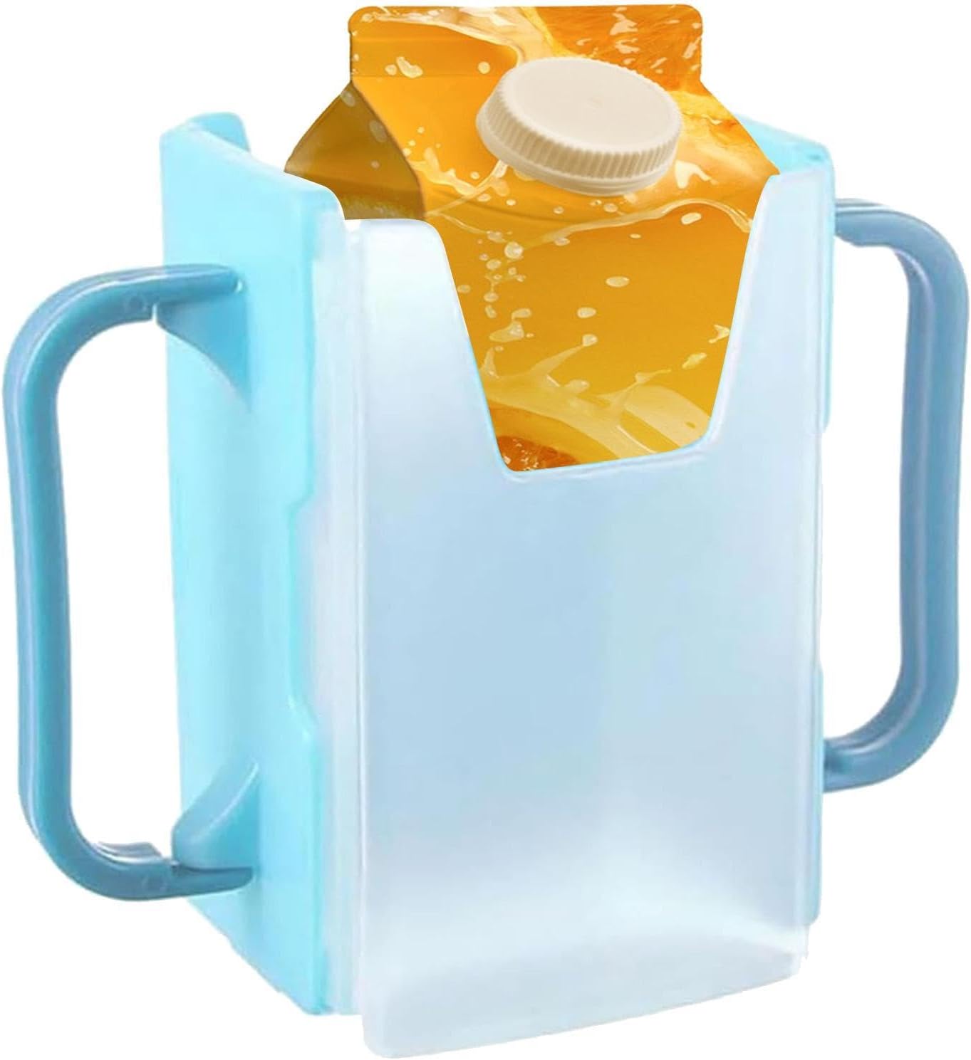 Juice Box Holder - Portable Toddler Drink Pouch Holder, Squeeze Proof Milk Pouch Holder | Reusable Milk Carton Cup Holder, Adjustable Juice Bag Holder, Milk Cup Holder Peerfect for Kids and Toddler