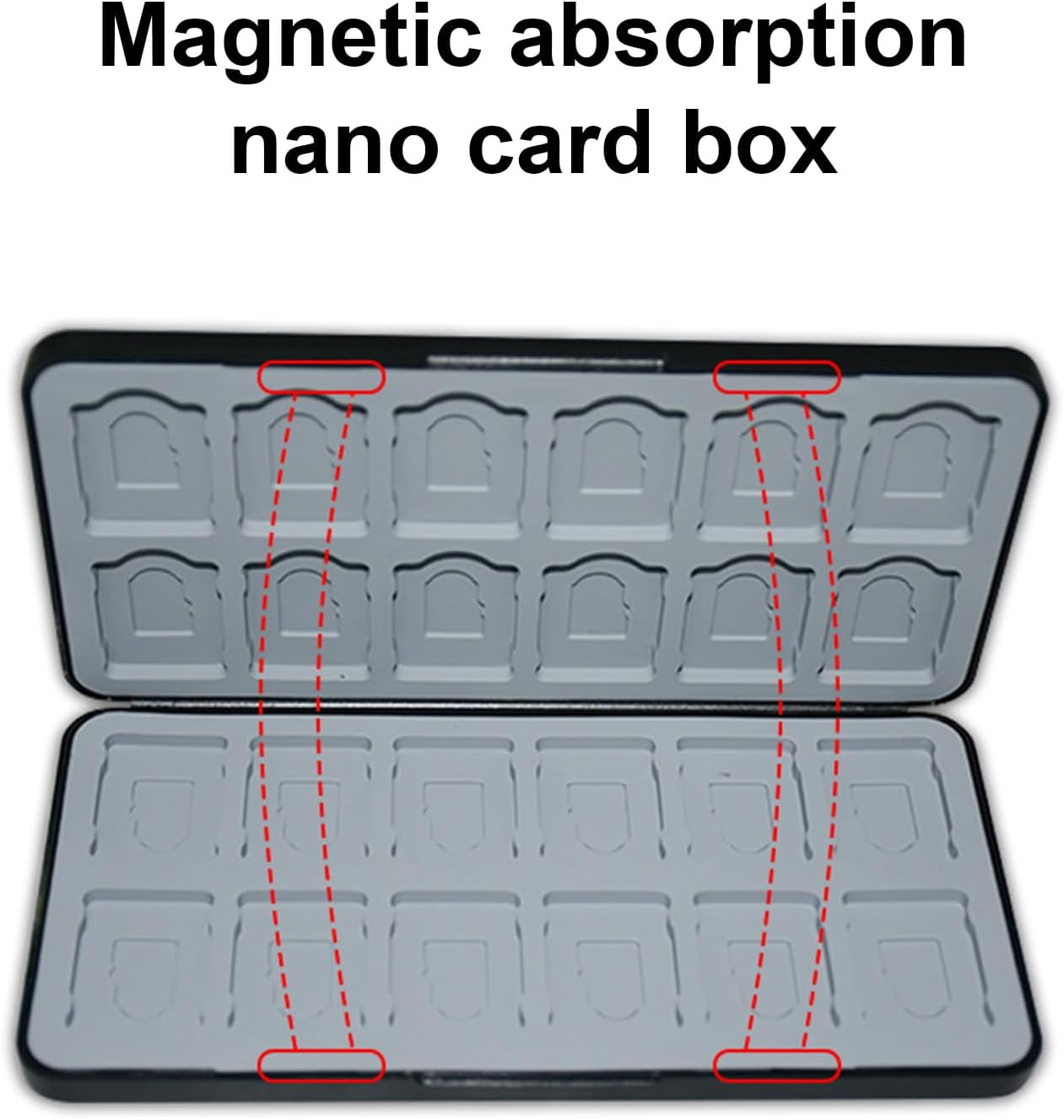 Lightweight Memory Card Storage Organizers for 24 SDTF and MicroSDs Cards Closures Portable Case Closures Sdtf Card Storage Box
