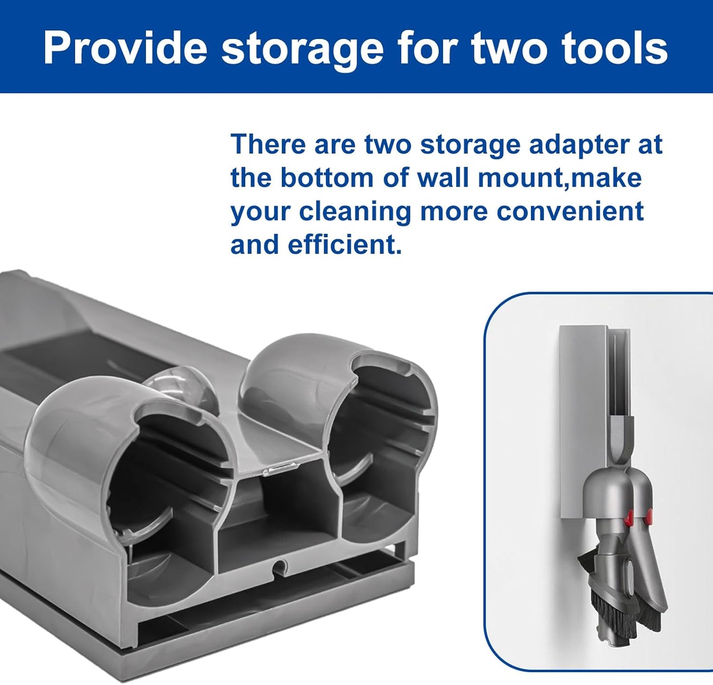 Garbage fighter Vacuum Docking Station Replacement - Wall Mounted Accessories Bracket Compatible with Dyson Gen5 Detect Absolute Vacuum Cleaner