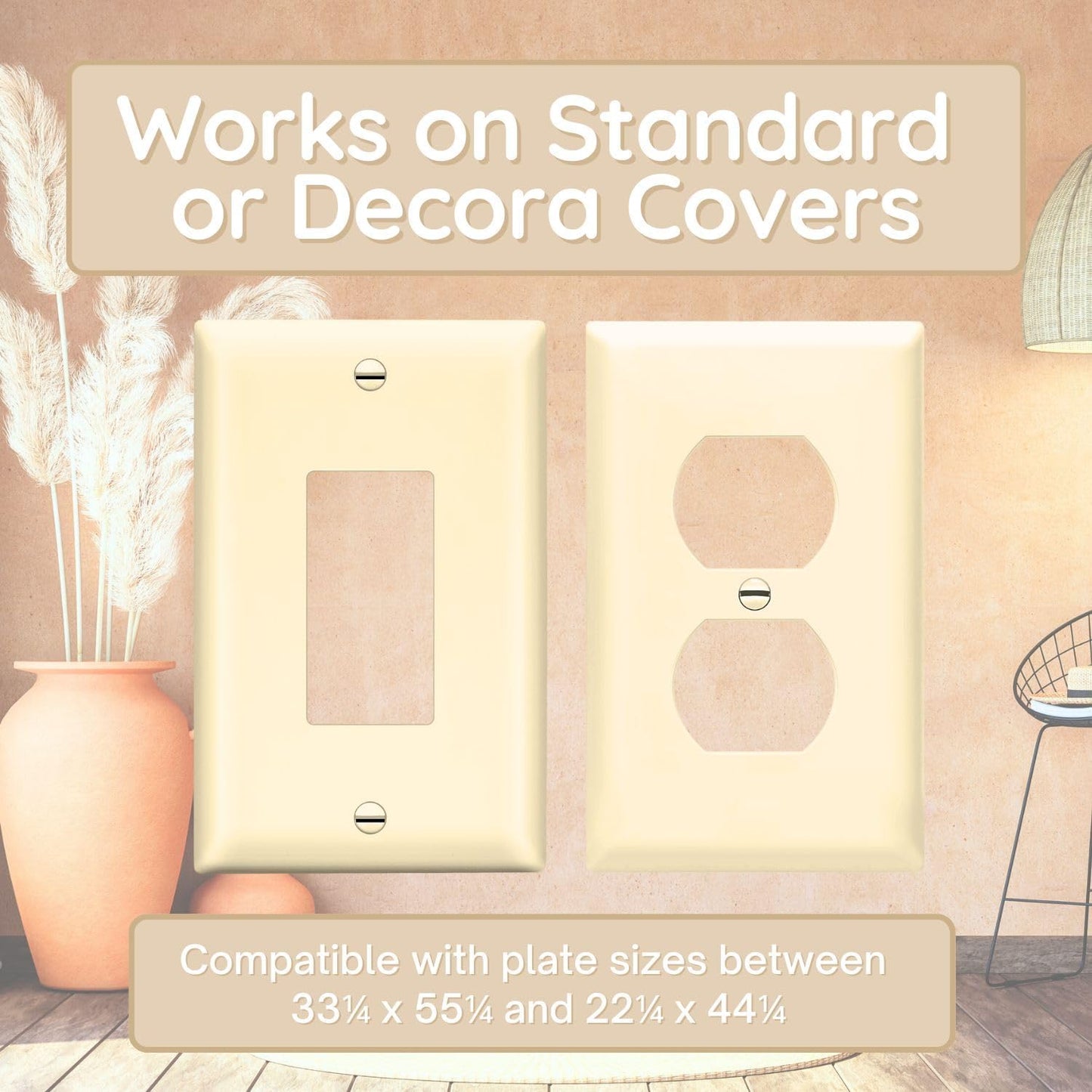 BeraTek Power Perch Wall Outlet Shelf with Cord Storage Strap - Declutter & Reclaim Bathroom Counter Space - Echo Dot Stand, Homepod Mini Wall Mount, Smart Home Devices Organizer - Almond, 1-Pack