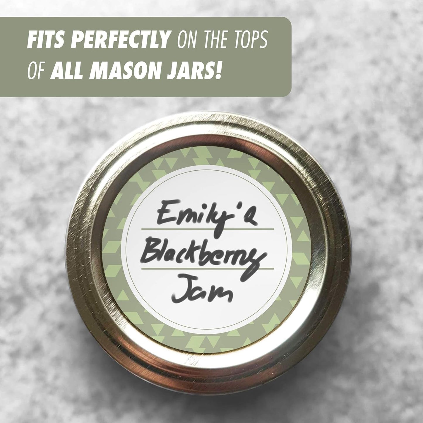 Canning Labels Dissolvable Stickers for Mason Jars and More (2" Round 200/roll) Canning Supplies Washes Off in Seconds Like Magic - Jar Labels Homemade Jam, Jelly, and More (Artichoke)