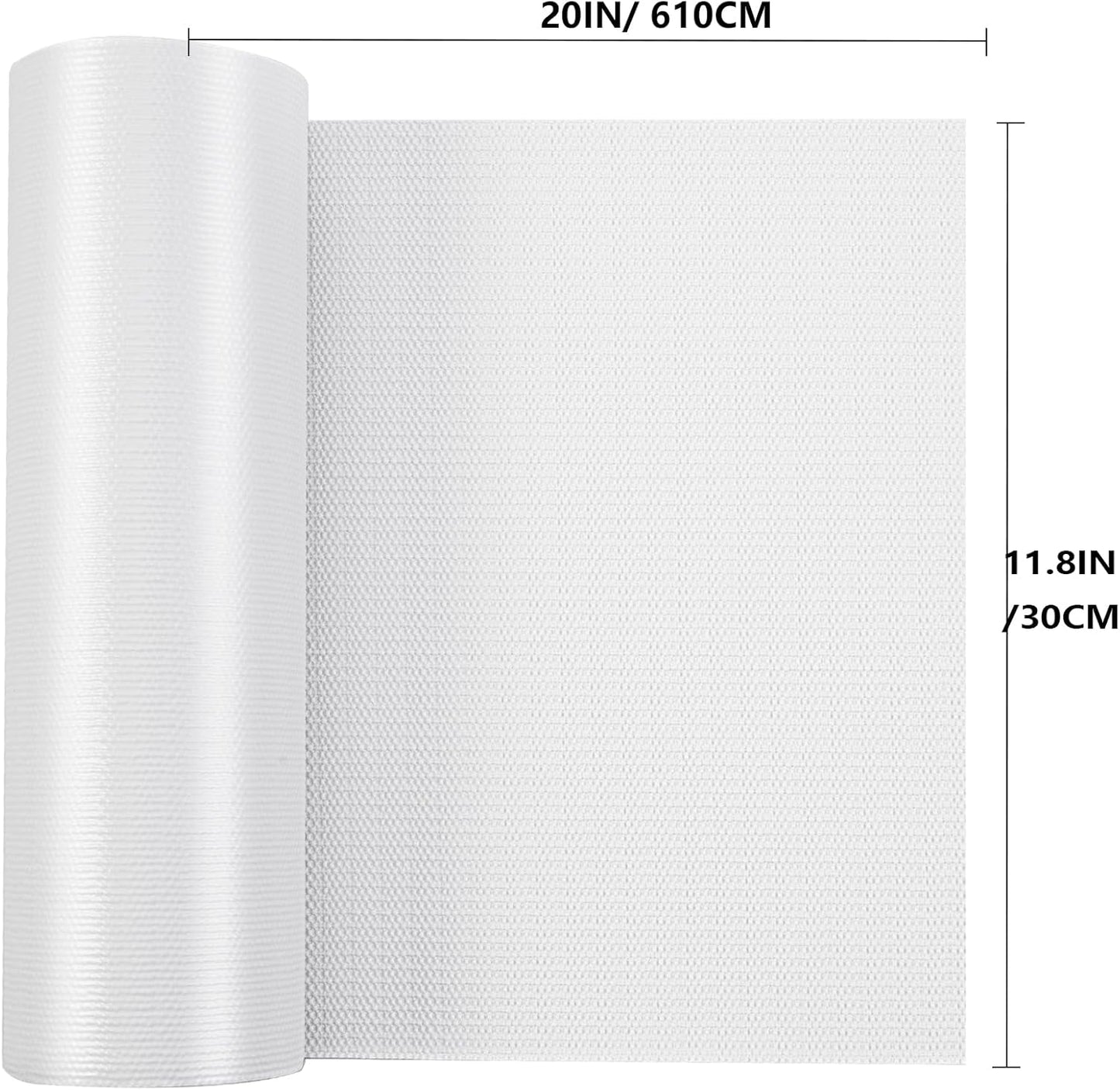 Shelf Liner, 11.8 Inches x 20 FEET Non-Slip Kitchen Cabinet Liner, Washable Oil-Proof Non-Adhesive Contact Paper for Drawer, Cabinet, Shelves, Cupboard, Refrigerator, Storage, Desks, Countertop