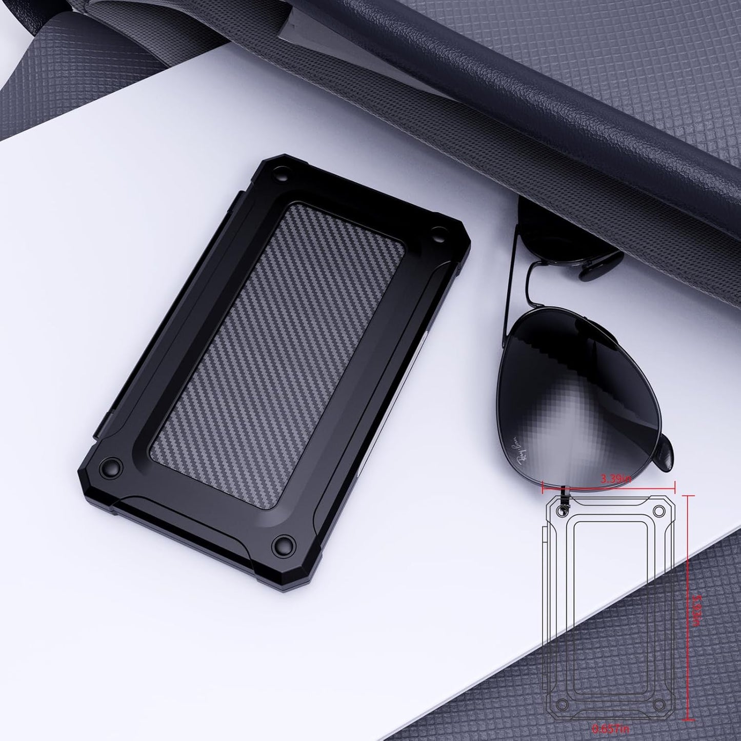 Memory Card Case with 40 Slots for 20 Micro SD SDXC SDHC TF Cards and 20 SD SDXC SDHC Cards,Anyskill SD Card Holde Features a Portable and Compact Design for Easy to Carry