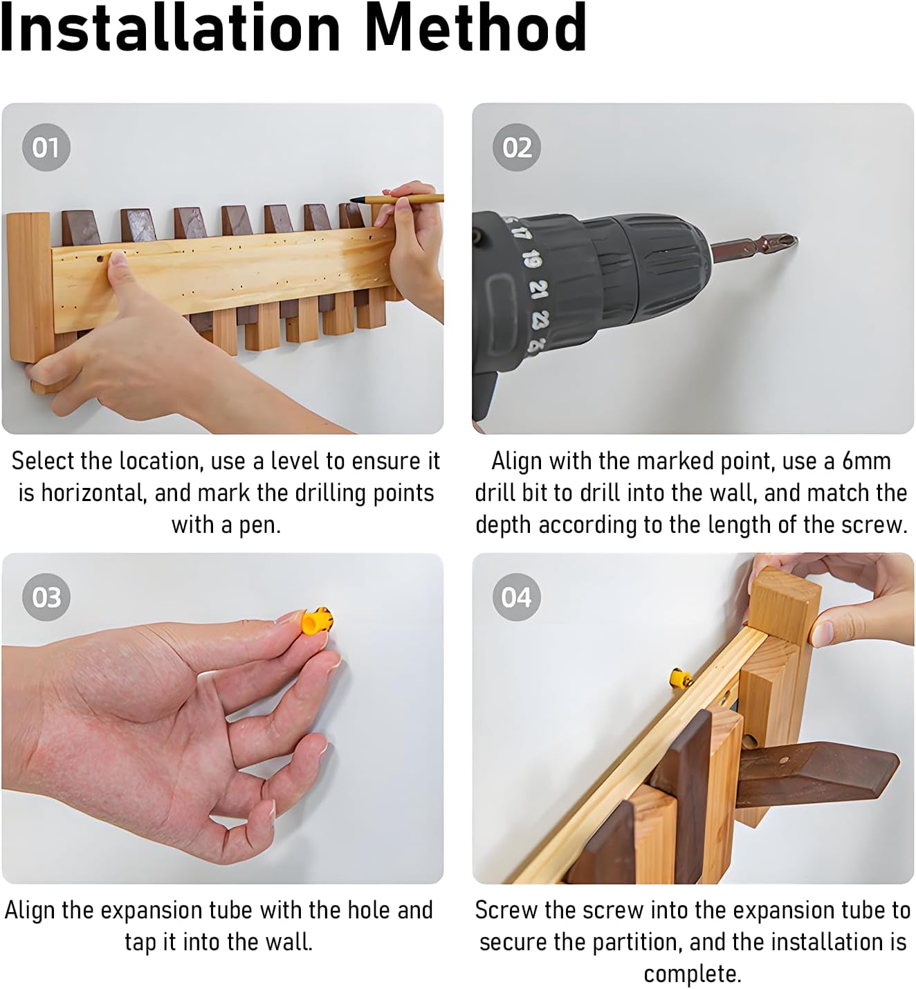 Wooden Wall Hooks,Beech Wood Coat Rack with Magnetic Closure with 4 Hooks, 45° Angle Rust-Proof Entryway Hooks for Sturdy Hanging, Eco-Friendly Finish for Hallway, Bedroom, Bathroom