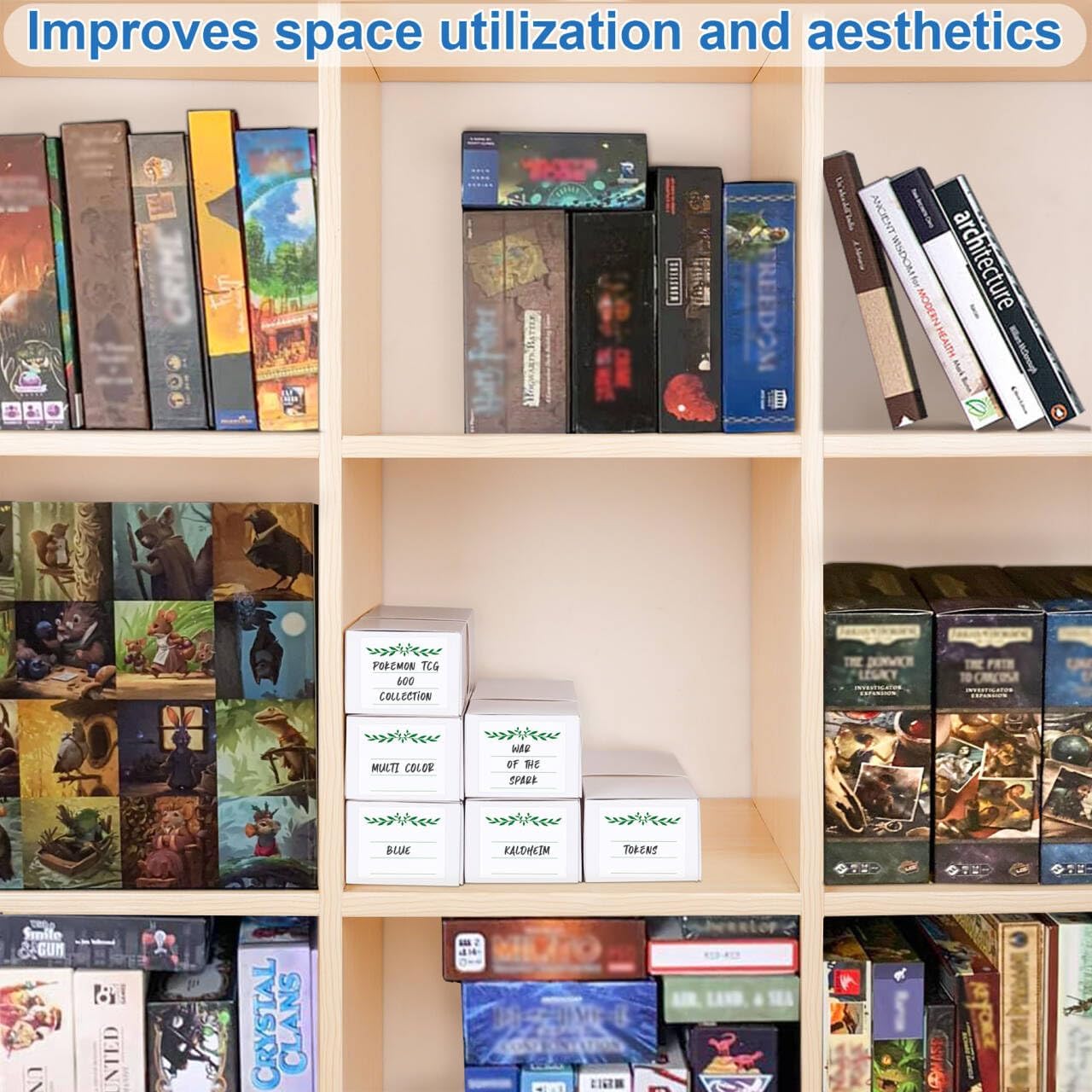 Trading Card Storage Box, card organizer box with dividers for Baseball, Sports, Game, Playing Card Collection, pack of 6