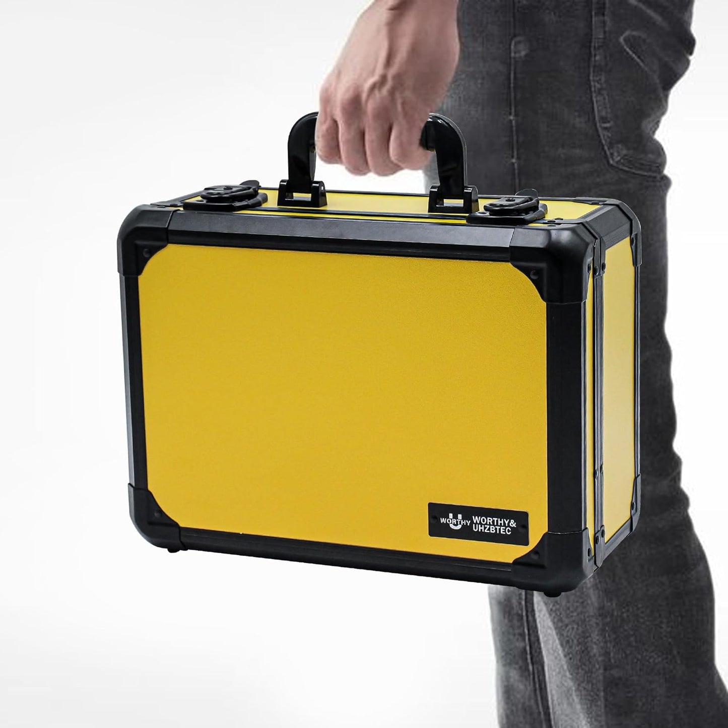 Graded Card Storage Box; Durable Sports, PSA Card Storage Case- Trading Card Storage Box - PSA Slab Case For Top Loaders (YELLOW, 14.17x11.2x7 inches)