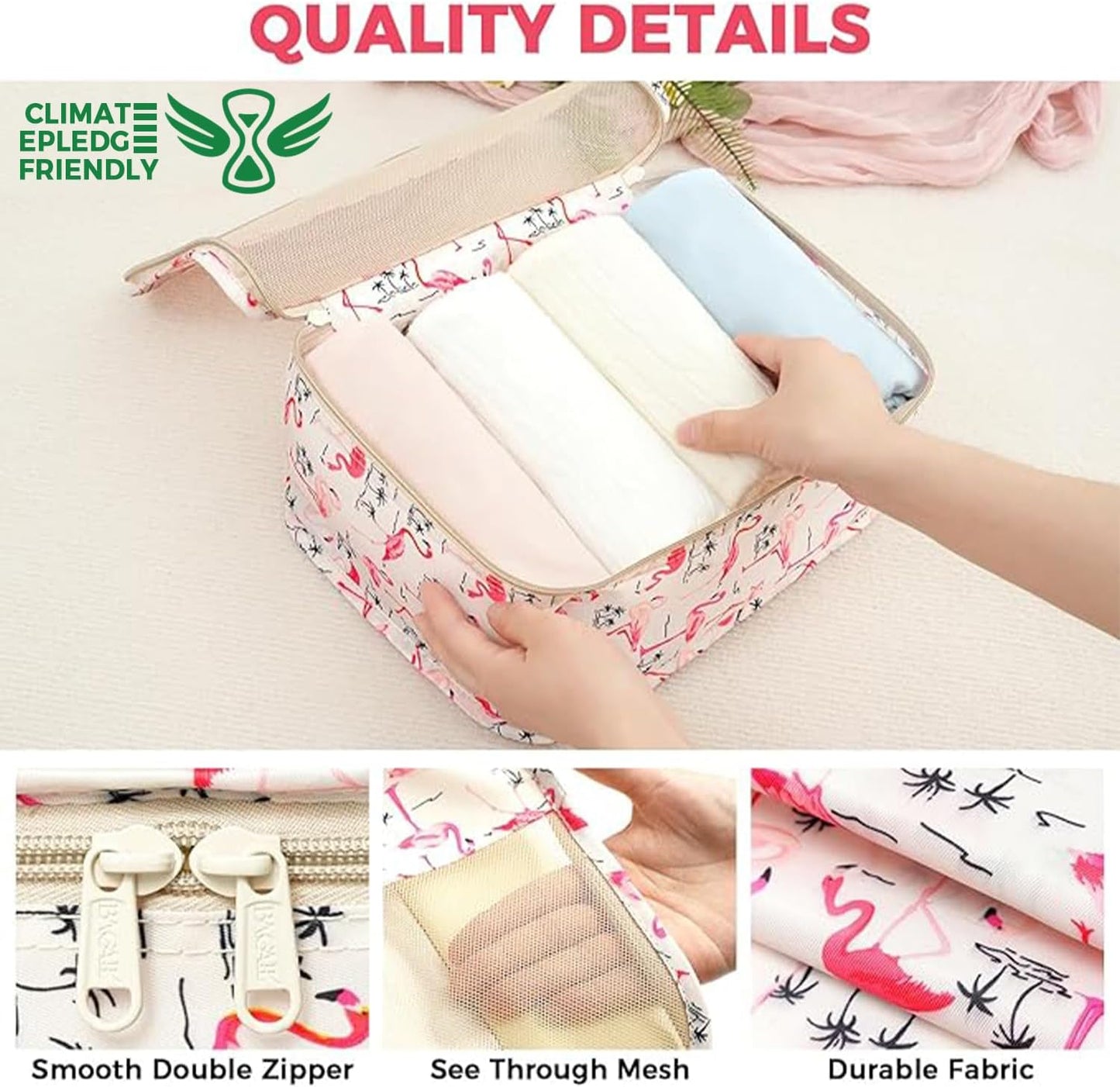 BAGAIL 9 Set Packing Cubes Luggage Packing Organizers for Travel Accessories