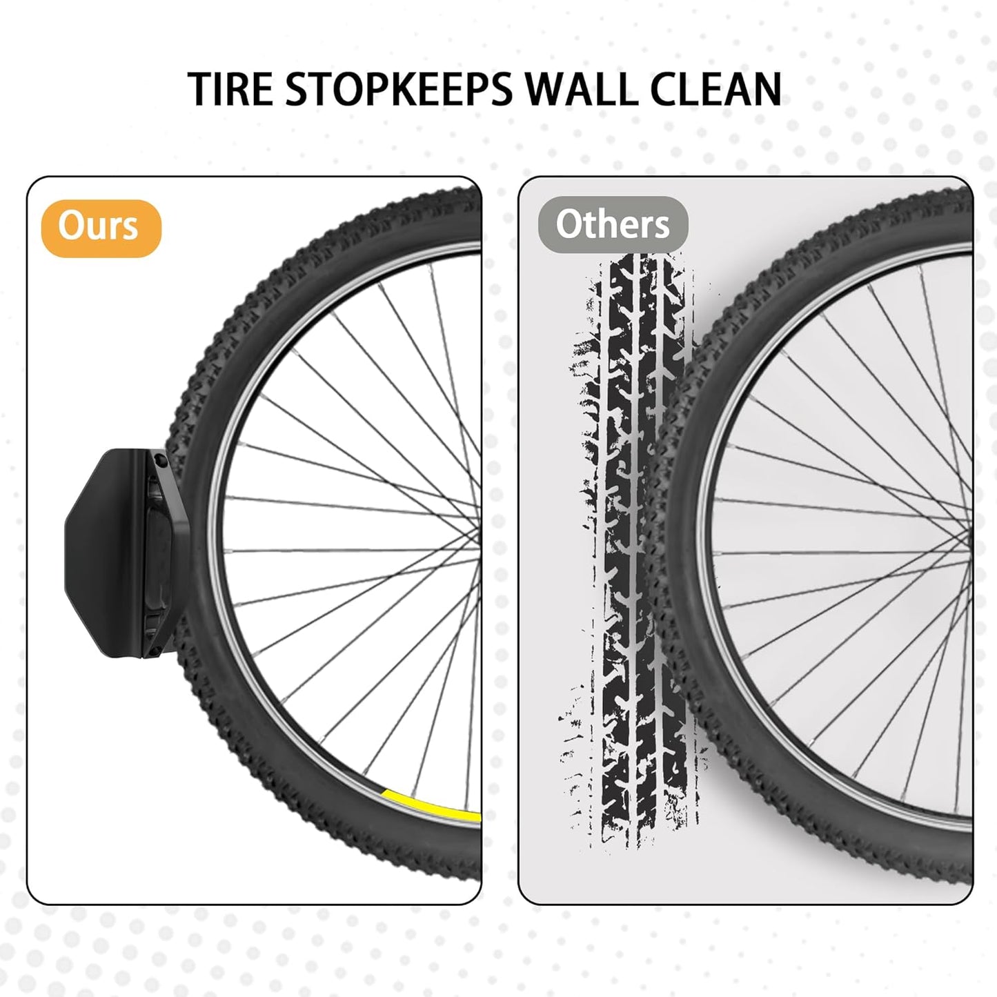 Swivel Bike Wall Mount, Bike Hangers for Garage, Space-Saving Bike Storage, Sturdy Bicycle Rack Can Holds Up to 77 lbs, Easy Install, 4 Pack