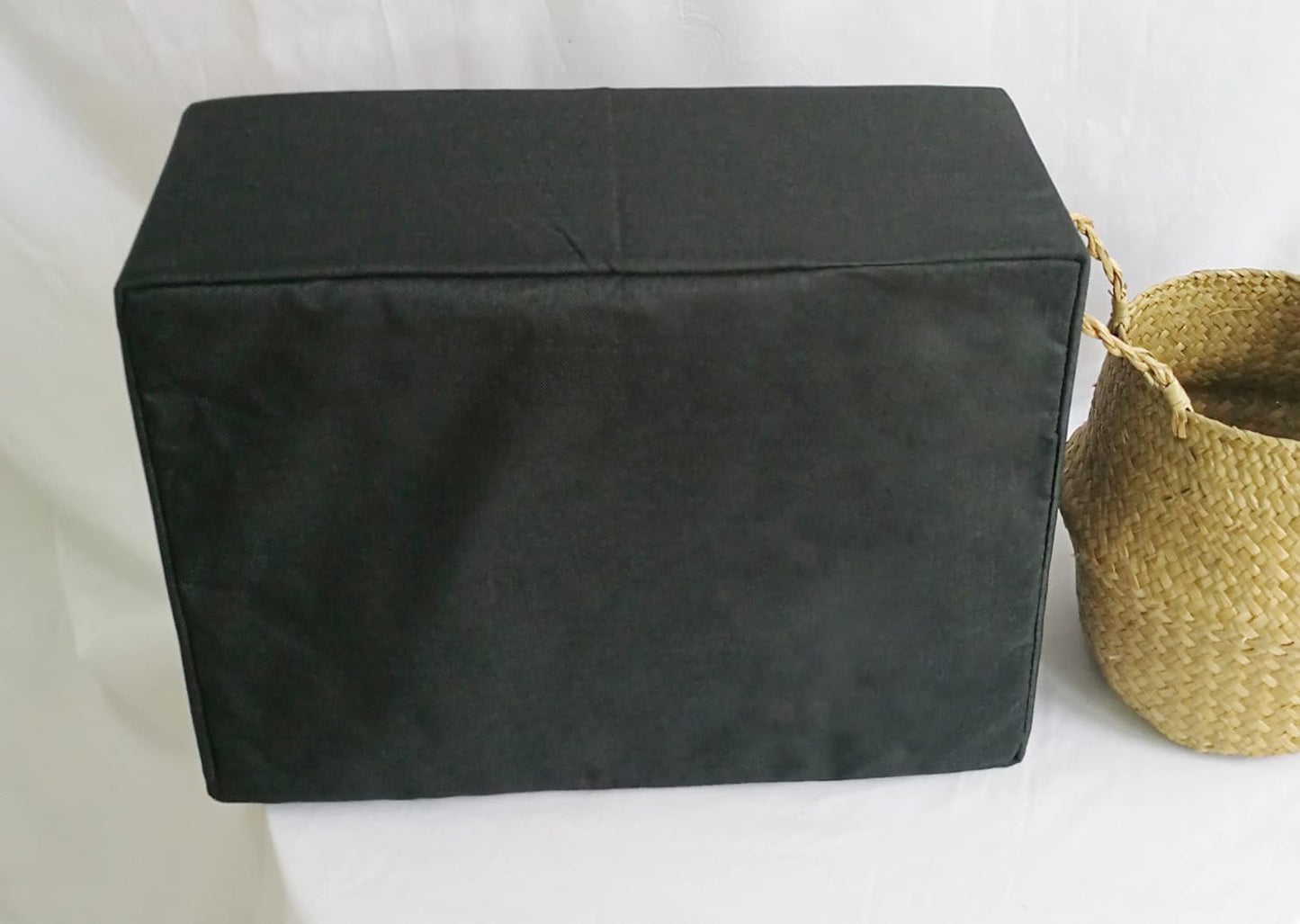 Storage Bin for Shelves Rectangle Closet Baskets Foldable Box with Handles Black Storage Boxes for Home Office Car Dormroom