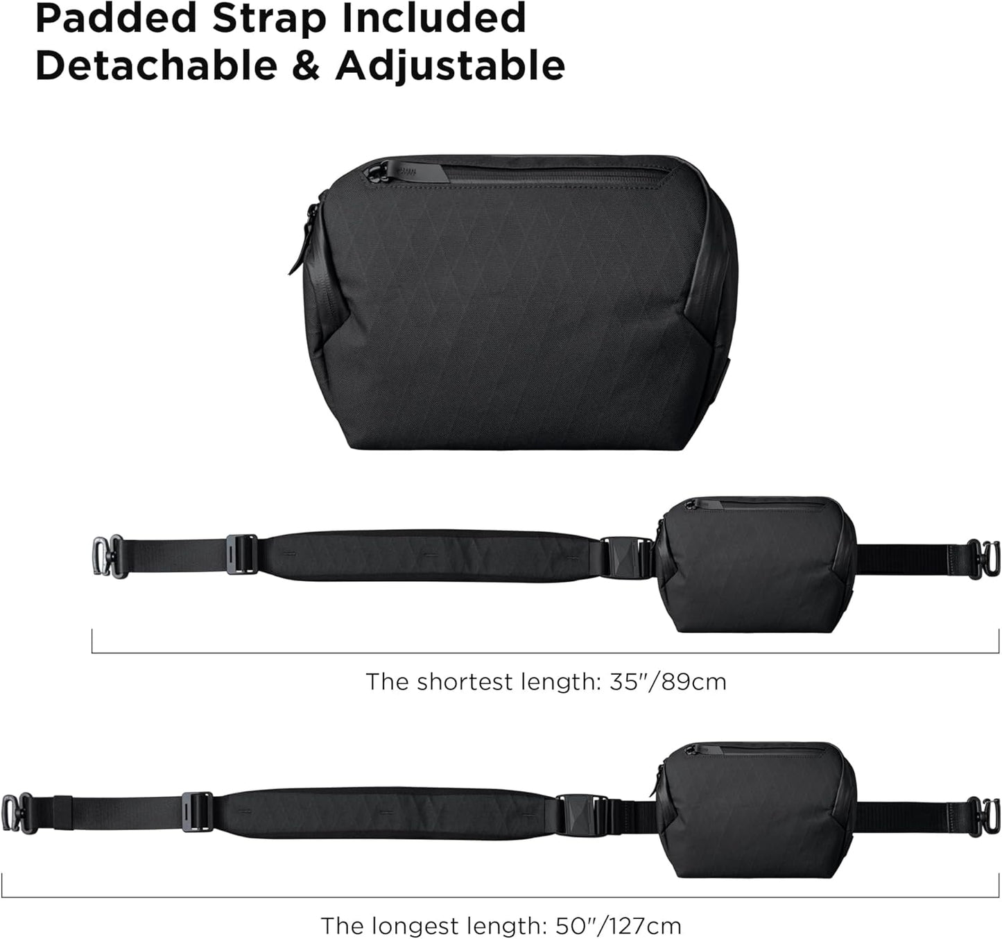 ALPAKA Vertex Pouch - Mens Sling Bag, Fits iPad Mini, Electronics & Accessories, Removable Strap, Weatherproof Fabric