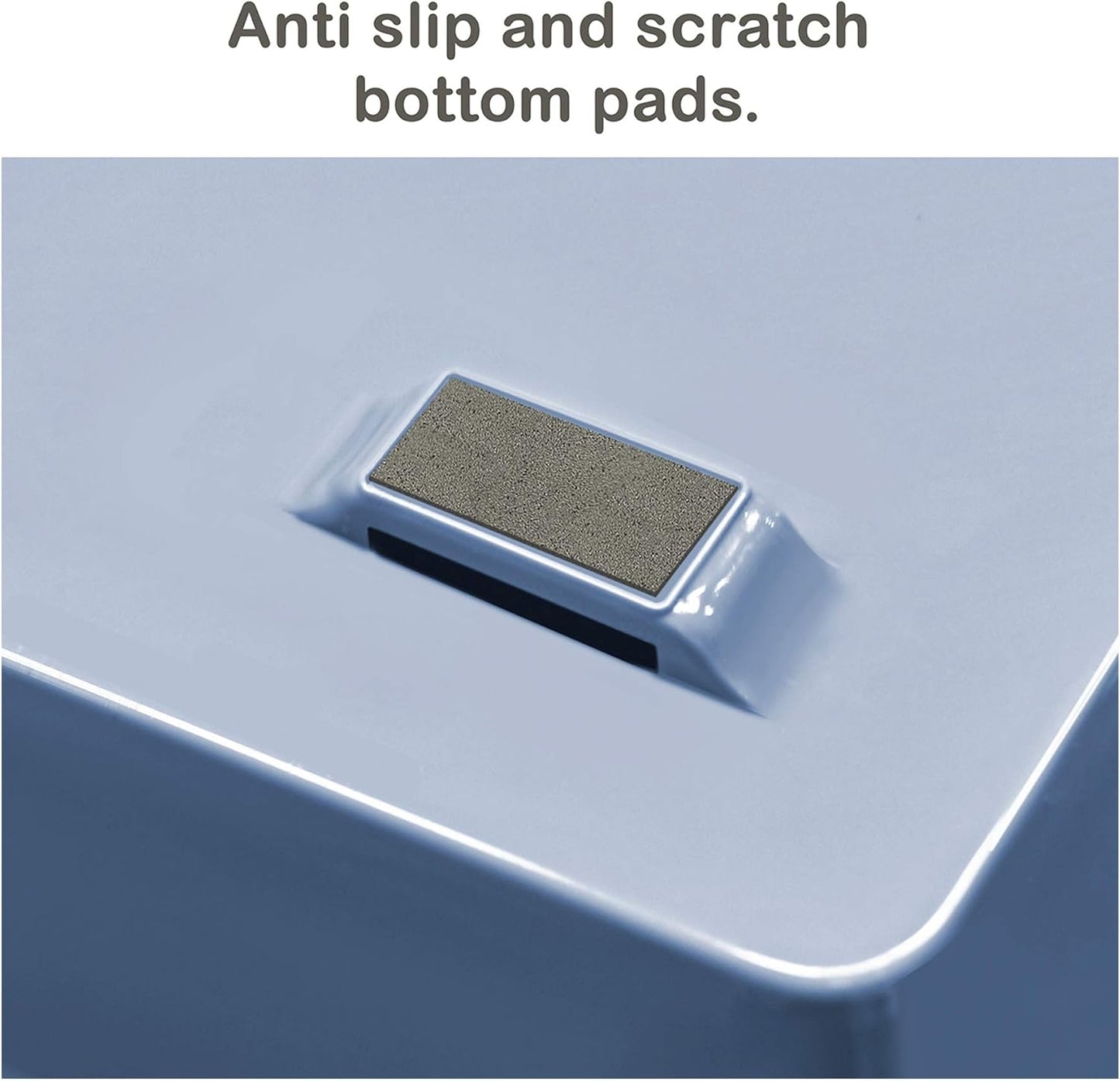Acrimet Facility 2 Tier Letter Tray, Side Load, Letter Size/A4, Desktop File Organizer, Plastic (Solid Blue Color)