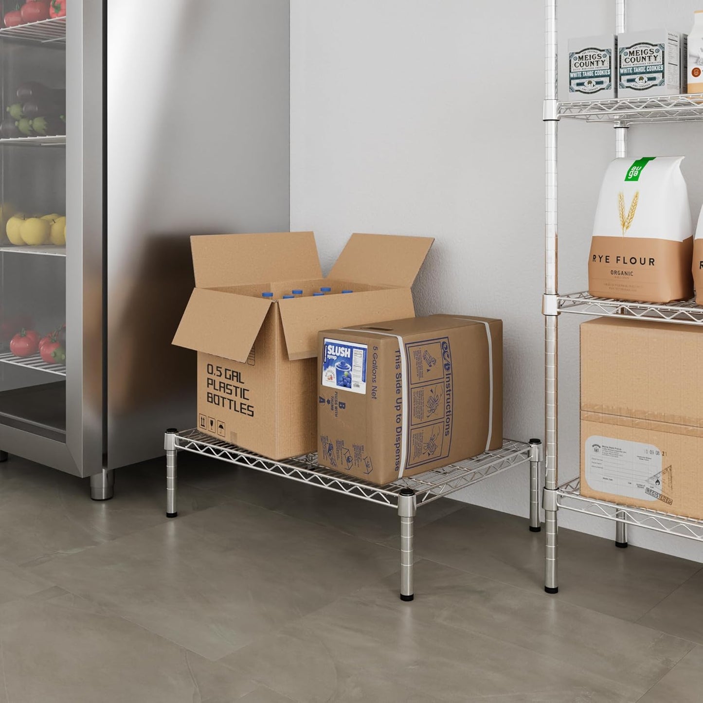 21" Deep x 30" Wide x 8" Height Wire Shelving Kit | 1-Tier | NSF Commercial Storage Rack Unit