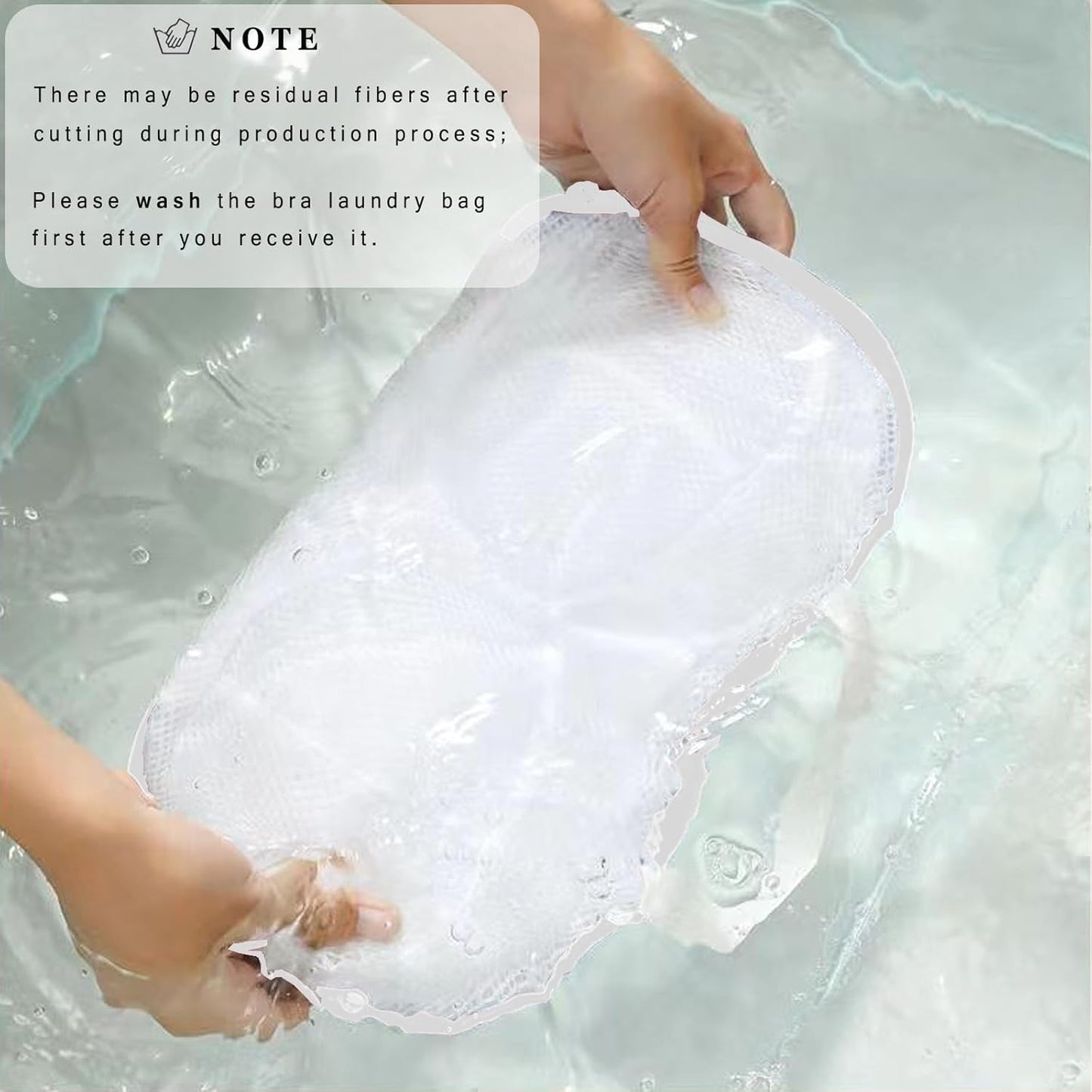 2 Pack Large Bra Laundry Bags for Washing Machine, Lingerie Bag for Washing Delicates Underwear Brassiere, Bra Washer Protector for Laundry (White 2 pack)