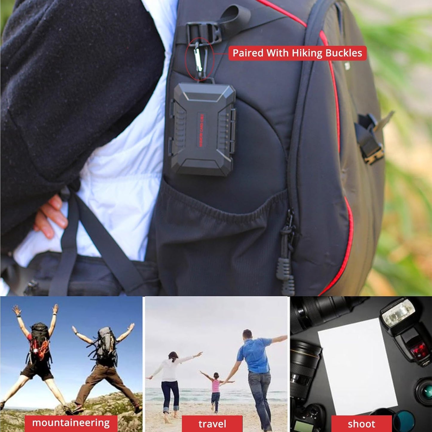 Protective Memory Card Case for Memory Card Storage Box Card Bag Shell Shockproof Waterproof Design