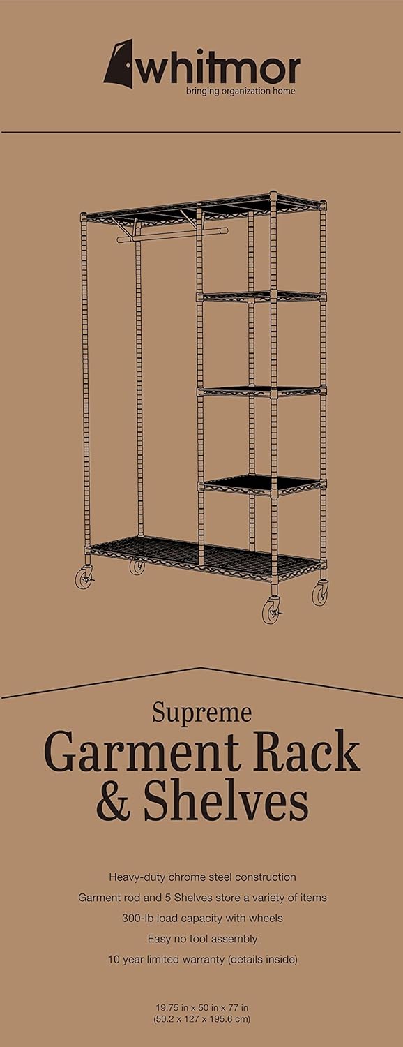 Whitmor Modern Industrial Wardrobe